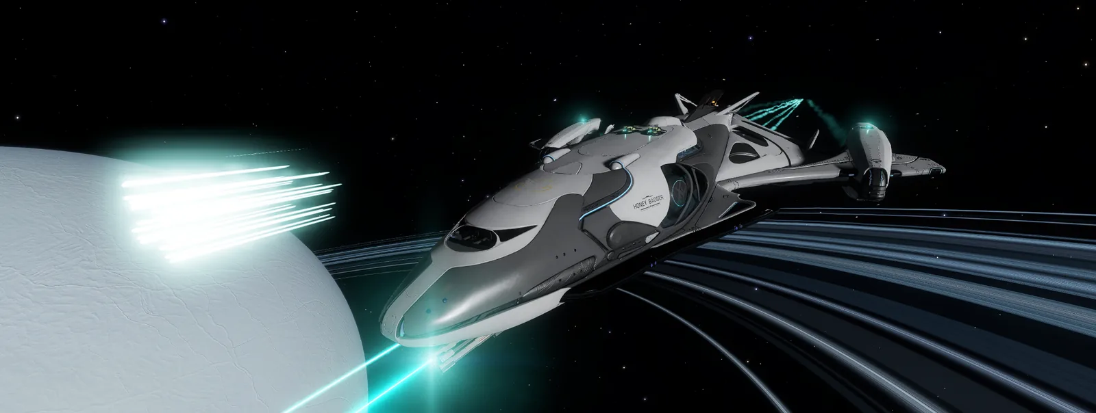 Honeybadger Imperial Cutter in flight